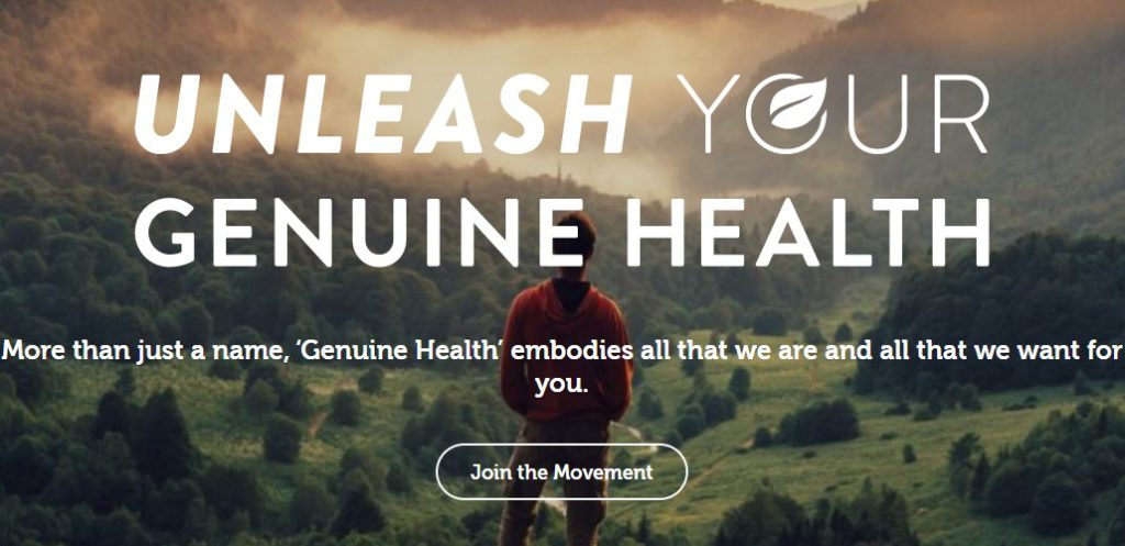 genuine health home page