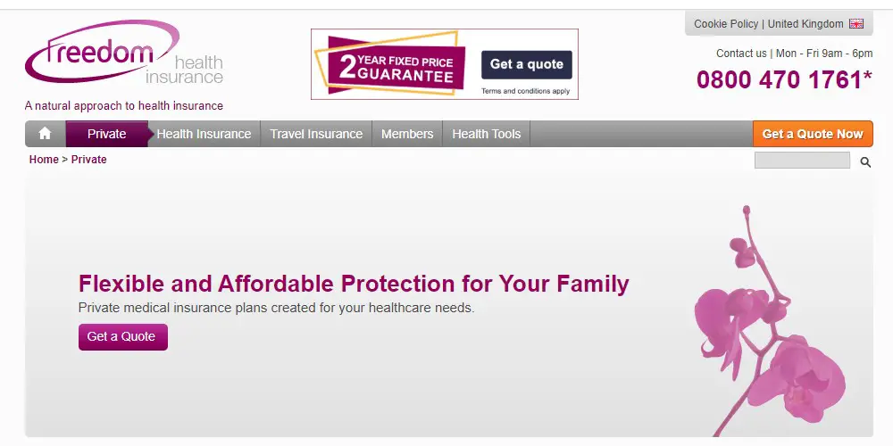 freedom health insurance home page