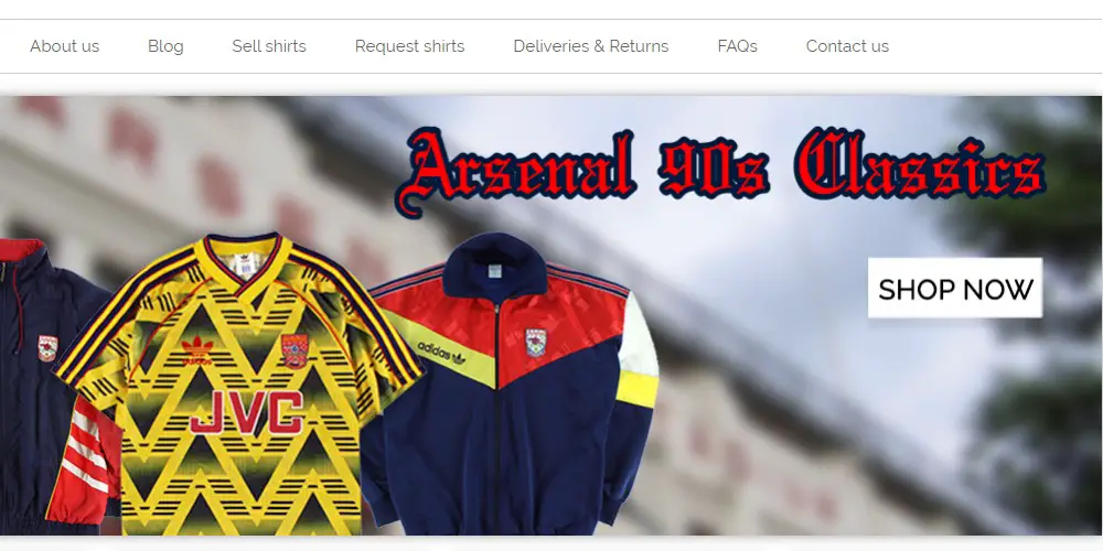 vintage football shirts home page