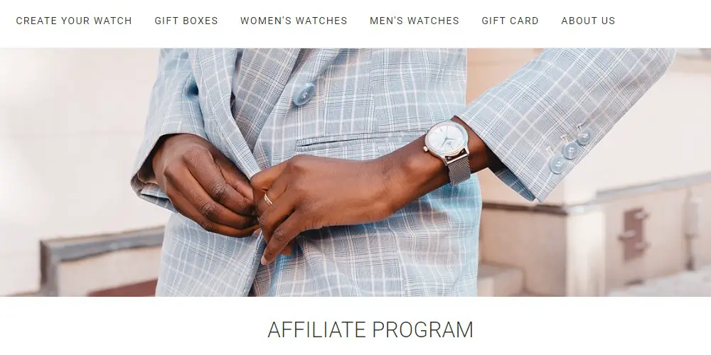 boom watches affiliate sign up page