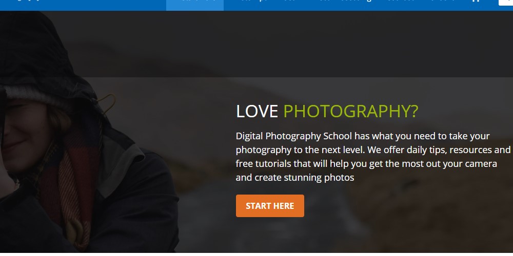 digital photography school home page