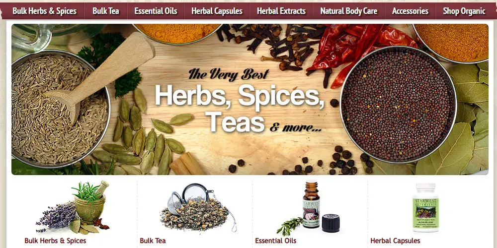 starwest botanicals home page