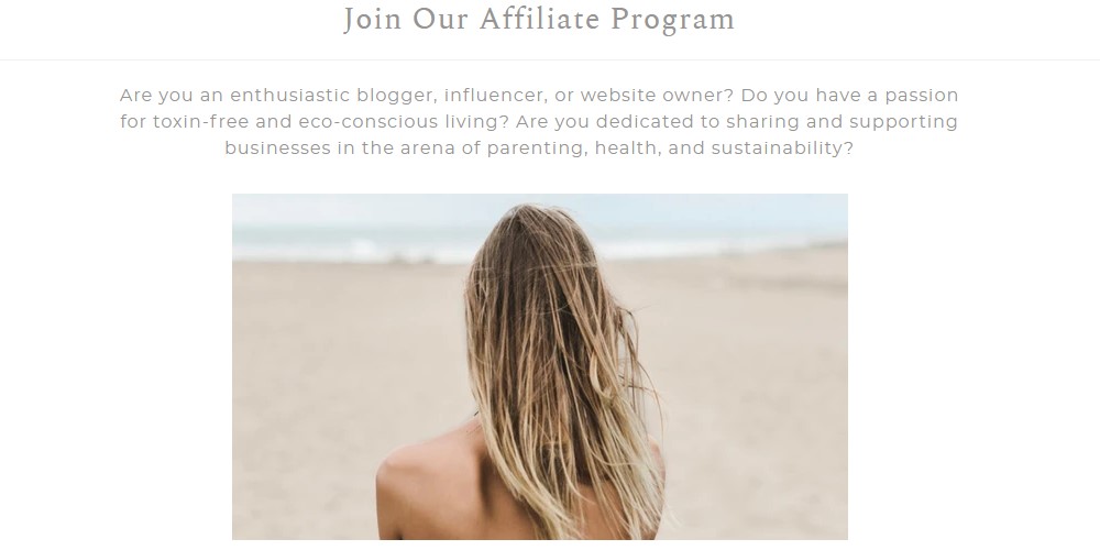 the clean collective affiliate sign up page