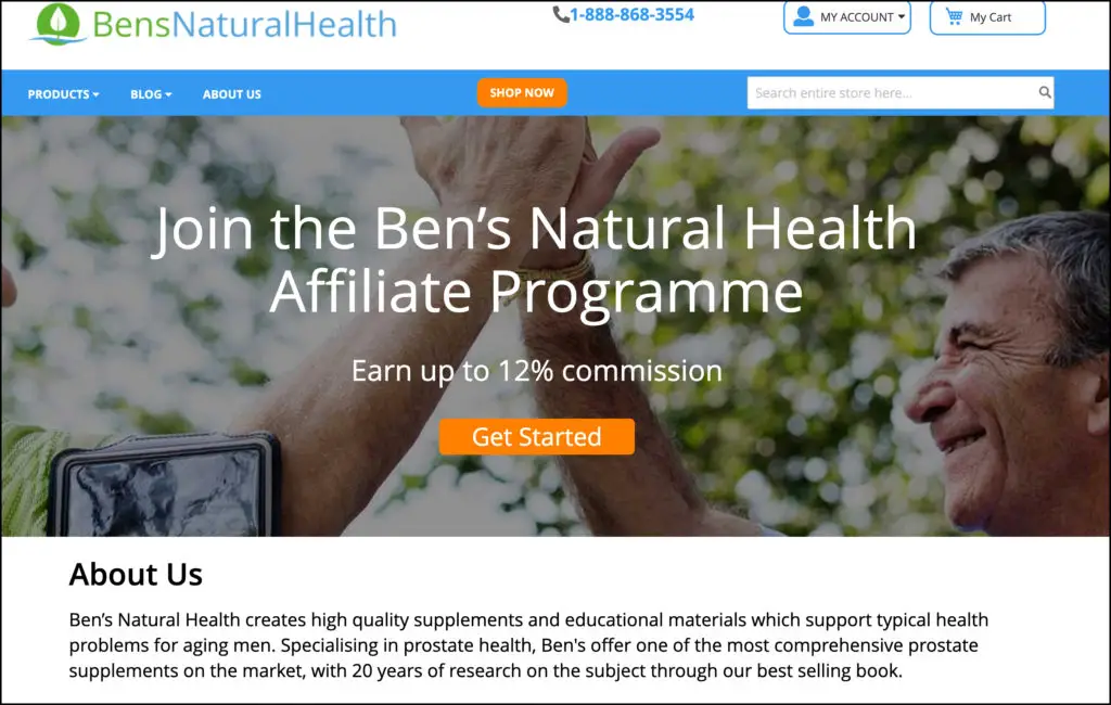 bens natural health affiliate