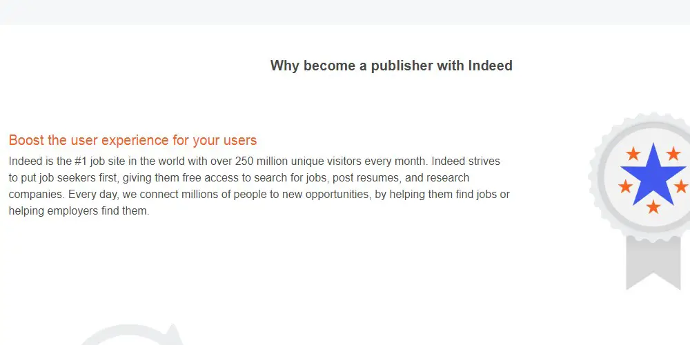 indeed affiliate sign up page