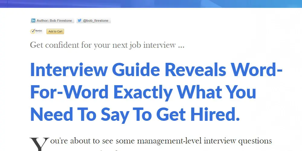interview questions home page