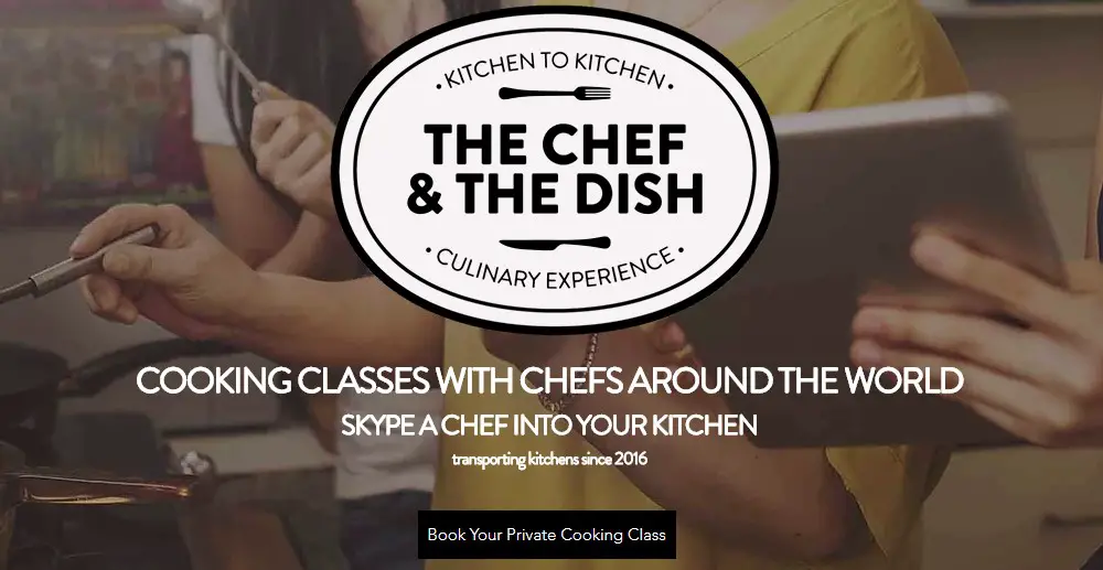 the chef and dish home page