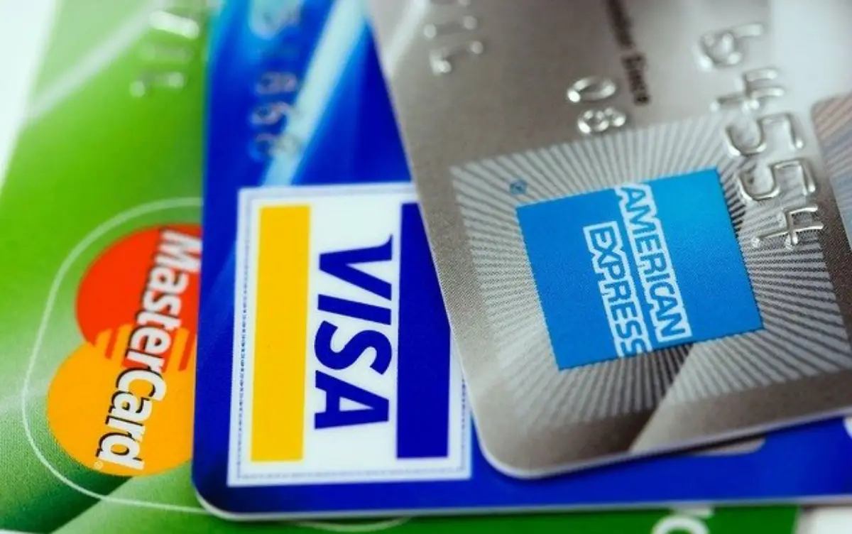 Shown in the image are the three dominant credit card providers in the US - American Express, Visa and Mastercard