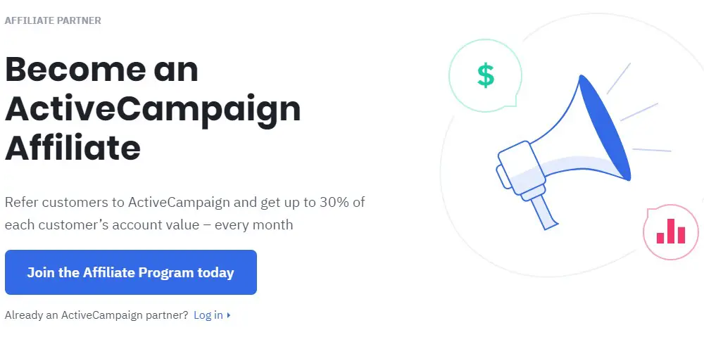 active campaign affiliate sign up page