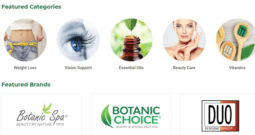 botanic choice home page 