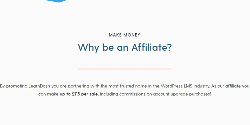 learn dash affiliate sign up page