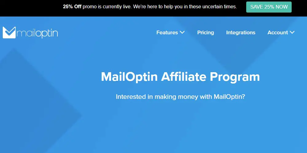 mail optin affiliate sign up page