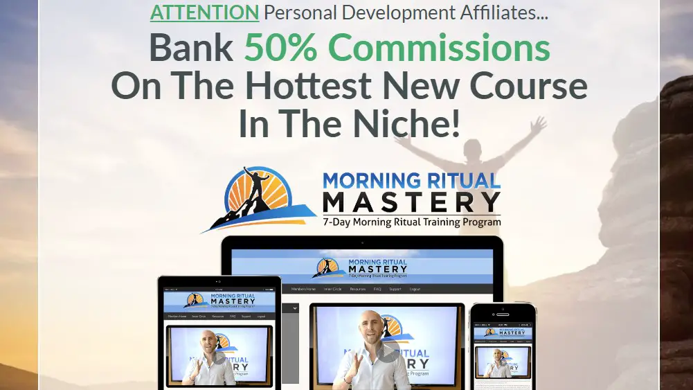 morning ritual mastery affiliate sign up page