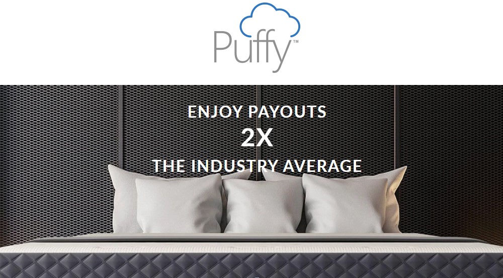 puffy mattress affiliate sign up page
