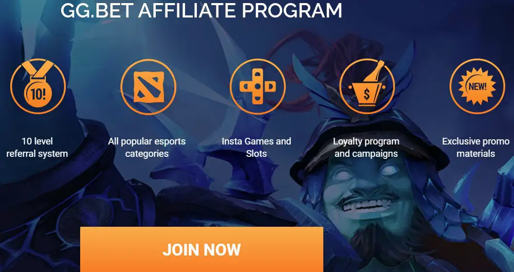 gg bet affiliate sign up page