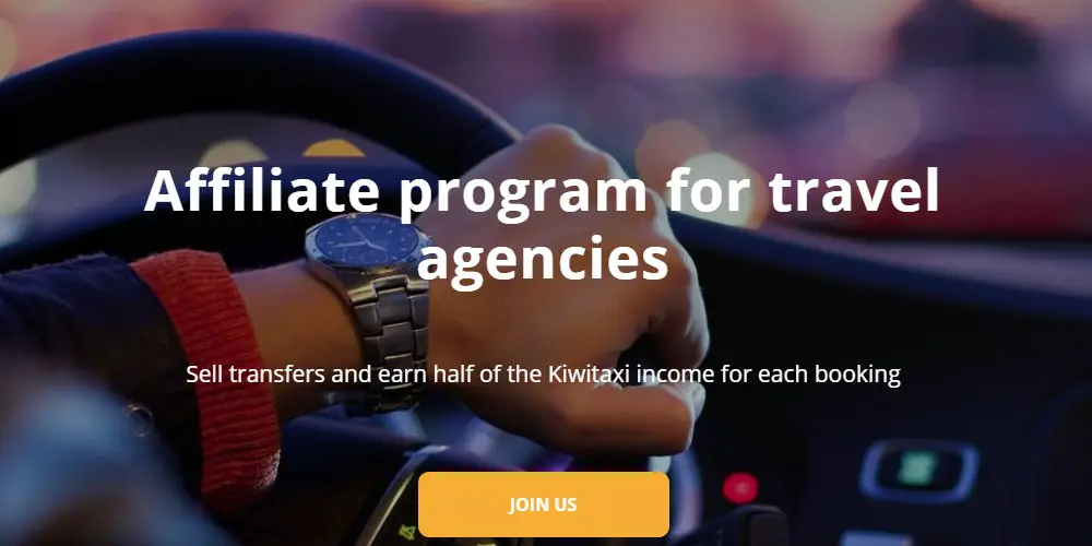 kiwitaxi affiliate sign up page