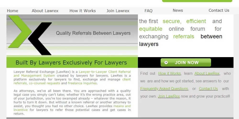 lawrex home page