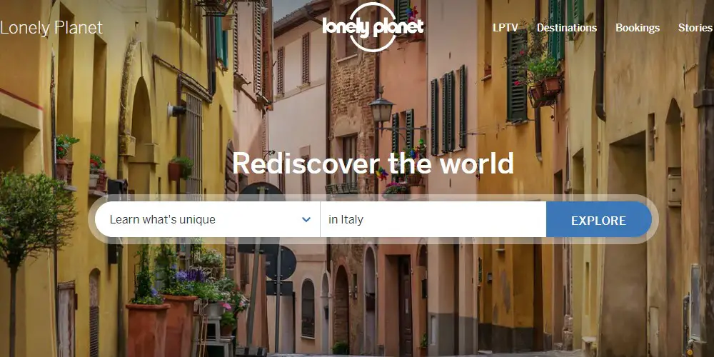 lonely planet home page